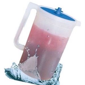 New Tupperware Jumbo Jug 4 Liter Clearly & Blue Lid